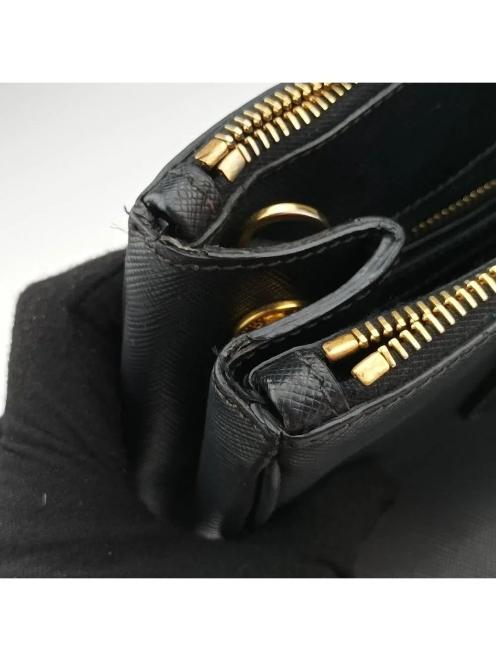 Prada Galleria Black Saffiano Leather Shoulder Bag